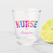 Verre A Shot Infirmière colorée (Devant)