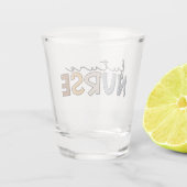 Verre A Shot Infirmière future | Cadeau étudiant de l'école de  (Dos)