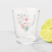 Verre A Shot Infirmière Infirmière Outil Coeur (Dos)