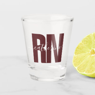 Verre A Shot Infirmière inscrite à la RN personnalisée White