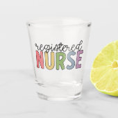 Verre A Shot Infirmière inscrite infirmière infirmière infirmiè (Devant)