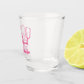 Verre A Shot Infirmière personnalisée rose Nom Stethoscope Coeu (Droite)