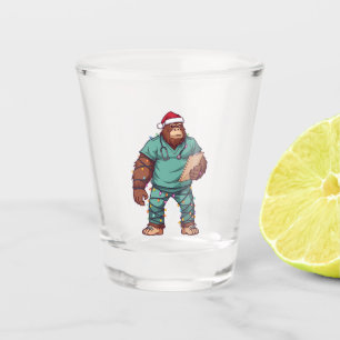 Verre A Shot Infirmière Sasquatch Bigfoot Noël Santé