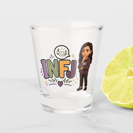 Verre A Shot INFJ — A Guardiã das Ideias (Devant)
