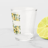 Verre A Shot Initiales de monogramme citrons nom (Droite)