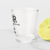 Verre A Shot Initiales du marié (Droite)