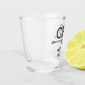 Verre A Shot Initiales du témoin (Gauche)