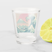 Verre A Shot Interprétation moderne de la Grande Vague (Dos)