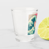 Verre A Shot Interprétation moderne de la Grande Vague (Gauche)