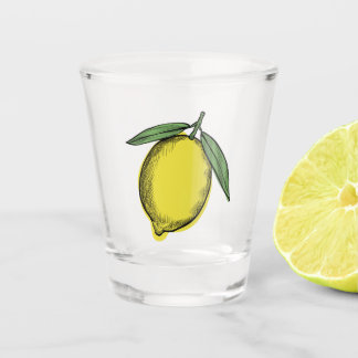 Verre A Shot Invitation des amateurs de citron