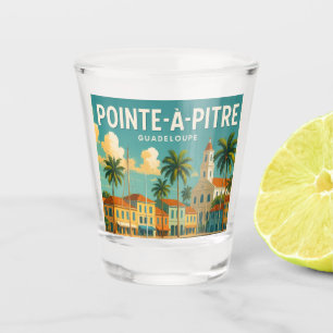 Verre A Shot Invitation Pointe-à-Pitre – Carte vintage Guadelou