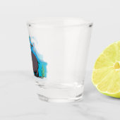Verre A Shot Ippopotame drôle mignon avec dessin animé d'oiseau (Droite)