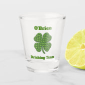 Verre A Shot Irish Family Drick Team Clover Shamrock (Devant)