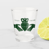 Verre A Shot Irlandais Claddagh Ring Simple Graphic Green Maria (Devant)