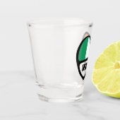 Verre A Shot Irlande Pays Code Drapeau Coeur, IRL (Gauche)