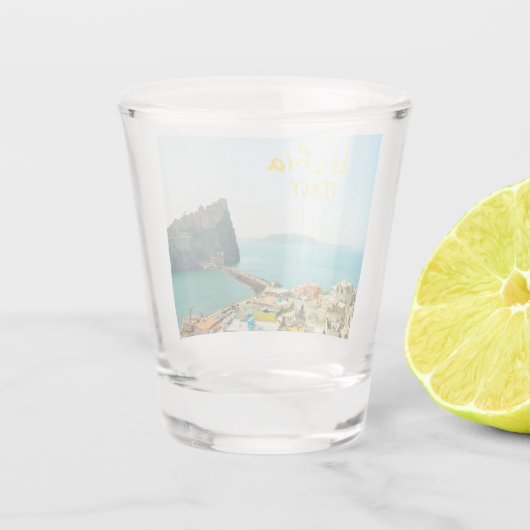 Verre A Shot Ischia île Italie Souvenir (Dos)