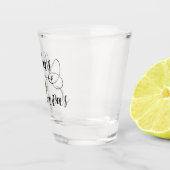 Verre A Shot Islas Canarias, coeur de drapeau des Îles Canaries (Droite)