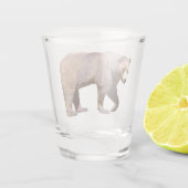 Verre A Shot Isolé de l'ours brun (Dos)