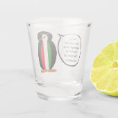Verre A Shot Italian Talking Ms Penguin Personalized  (Dos)