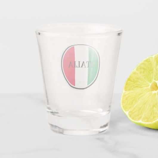 Verre A Shot Italie Drapeau italien Rouge Blanc Vert Italia (Dos)