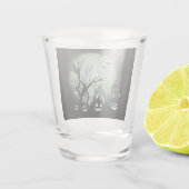 Verre A Shot Jack O'Lanterns La Nuit (Dos)