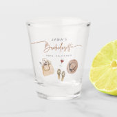 Verre A Shot JADE Bohemian Napa Vin Pays Bachelorette (Devant)