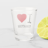 VERRE A SHOT J'ADORE LES TOMATES (Dos)