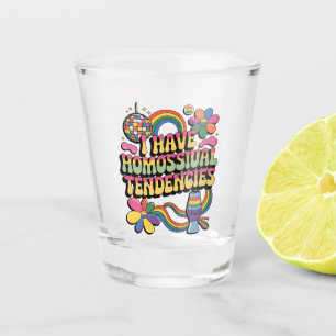 Verre A Shot J'ai des tendances homosexuelles Mois de la fierté