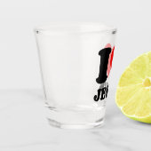 Verre A Shot j'aime la citation chrétienne de Jésus (Gauche)