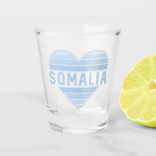 Verre A Shot J'aime la Somalie, le coeur somalien