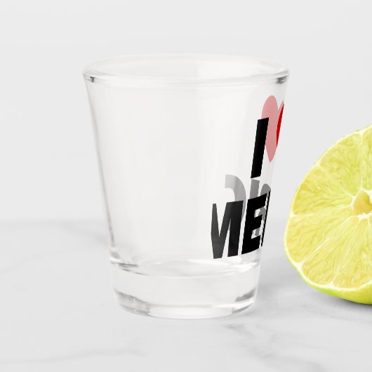 Verre A Shot J'aime l'Amérique (Gauche)