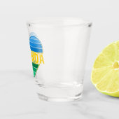 Verre A Shot J'aime le Rwanda, le coeur rwandais rwandais (Droite)