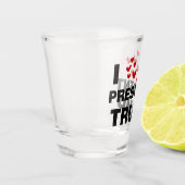 Verre A Shot J'aime les coeurs du président Trump (Gauche)