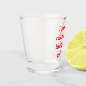 Verre A Shot J'Aime Les Petits Animaux Doux Dans Un Bon Rouge G (Gauche)