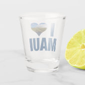 Verre A Shot J'Aime Maui Hawaii Vacances Hawaiiennes mignonnes (Dos)