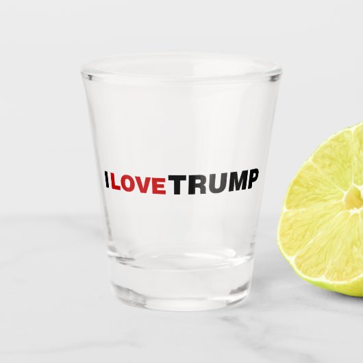 Verre A Shot J'aime Trump (Devant)