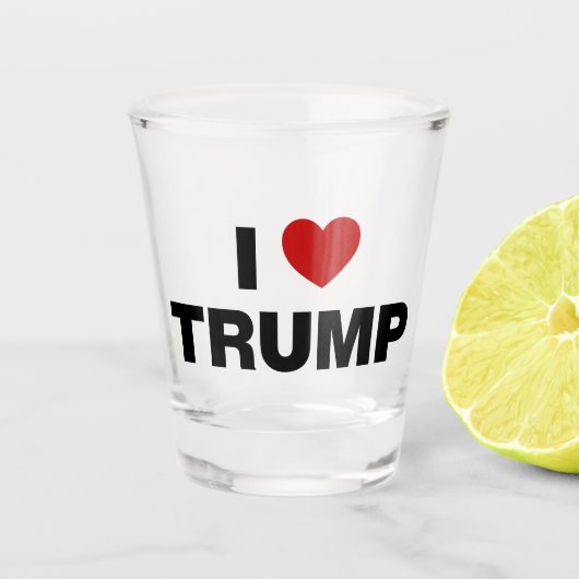 Verre A Shot J'aime Trump (Devant)