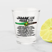 Verre A Shot Jamaican mixed with Jamaica Proud (Devant)