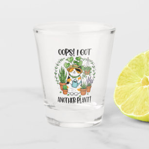 Verre A Shot Jardinage Plantation Chat Oups J'Ai Encore Une Pla