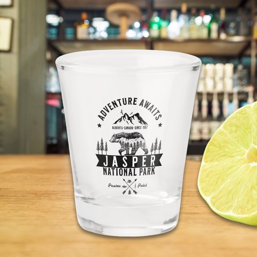 Verre A Shot Jasper National Park Alberta Canada Funny