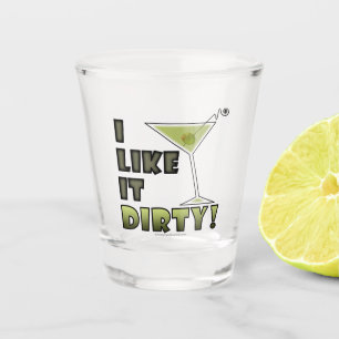Verre A Shot Je l'aime humour sale de cocktail (de Martini)