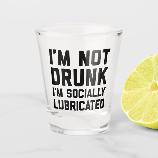 Verre A Shot Je ne suis pas ivre Citation drôle (Devant)