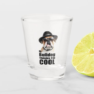 Verre A Shot Je suis Cool Bulldog