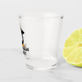 Verre A Shot Je suis entouré d'Idiots Funny Penguin (Droite)