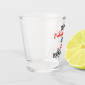 Verre A Shot Je suis ton cadeau de la Saint Valentin Funny Vale (Gauche)