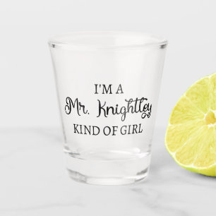 Verre A Shot Je suis une fille de M. Knightley