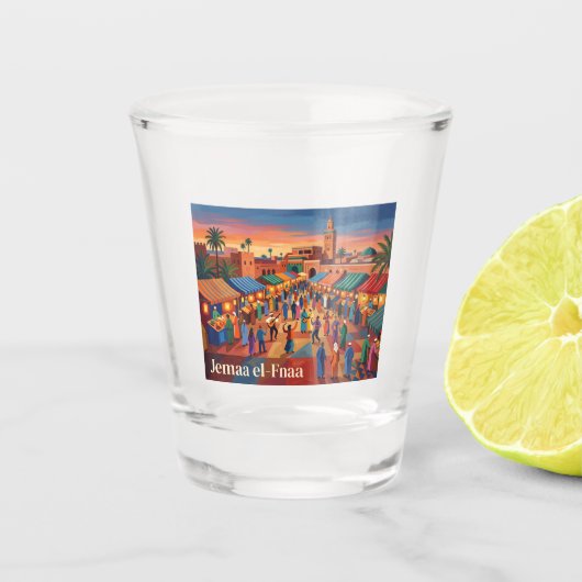 Verre A Shot Jemaa el-Fnaa Maroc (Devant)