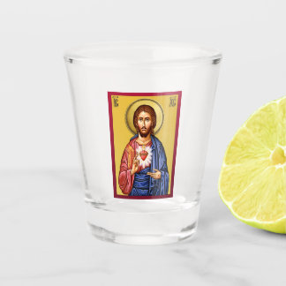 Verre A Shot Jésus Christ fils de Dieu nouveau rouge