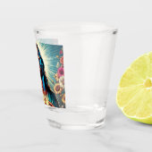Verre A Shot Jésus, lunettes à fleurs ! (Droite)