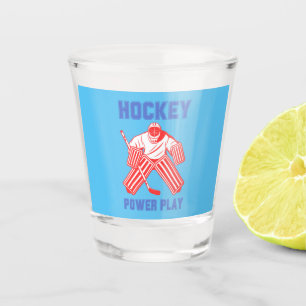 Verre A Shot Jeu de puissance de hockey